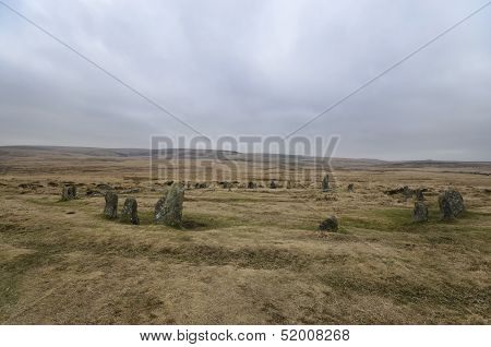 Scorhill Stone Circle On Dartmoor