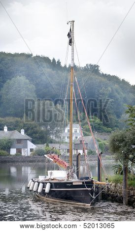 Sailing Boat At Lerryn