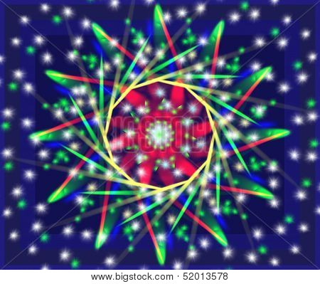 Mandala on a dark background