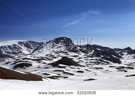 Mountains In Snow