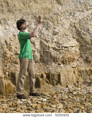 Genç jeolog eğitim Rock türü