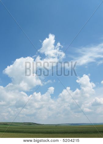 Cielo con nuvole soffici