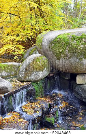 Autumn waterfall
