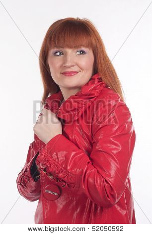 Woman In A Red Coat
