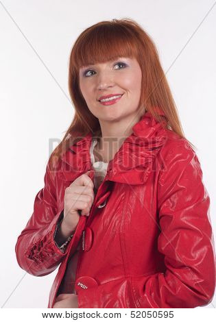 Woman In A Red Coat