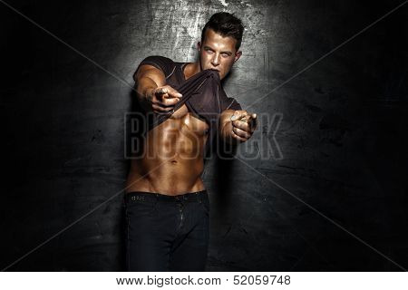 Handsome Young Man Posing.