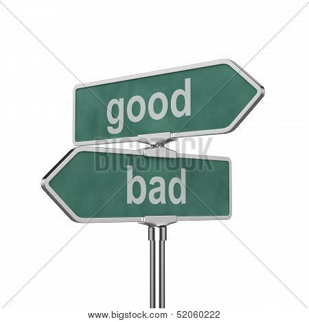 Good And Bad Concept