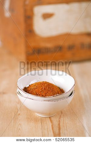 spices Chicken BBQ Rub mix of Herbs, shallow dof