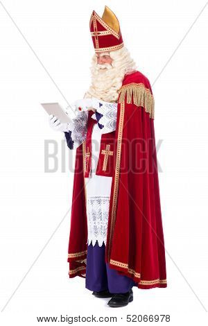 Sinterklaas With A Tablet