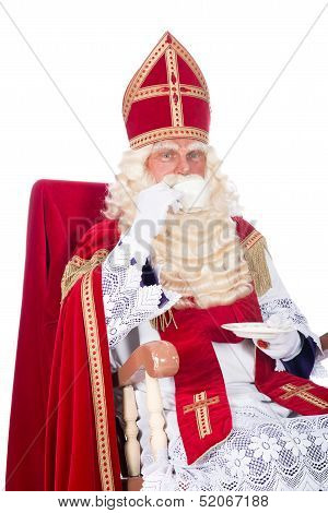 Sinterklaas On His Chair