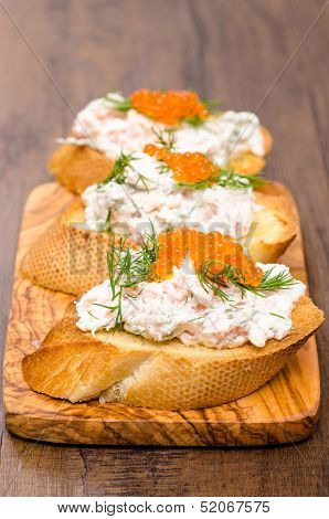 Antipasto Crostino With Caviar