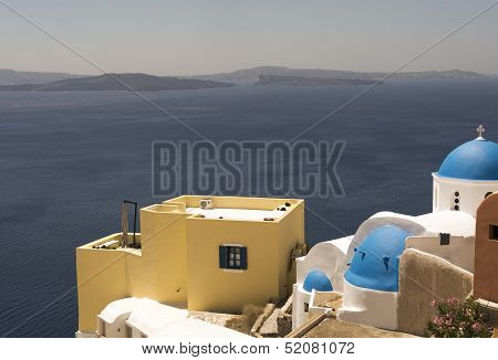 View Of Santorini's Island