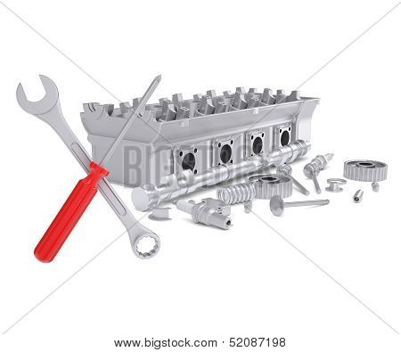 Head block cylinders and instruments
