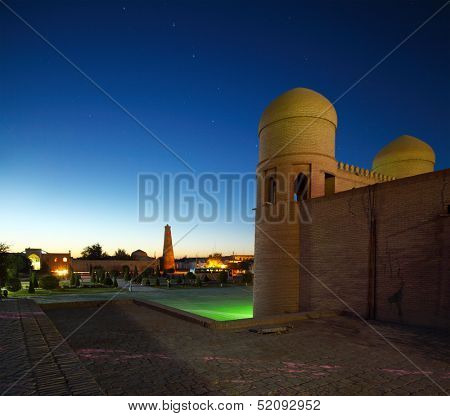 Oriental buildings of old city of Itchan Kala. Khiva, Uzbekistan