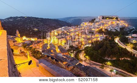 Ragusa Ibla in the evening