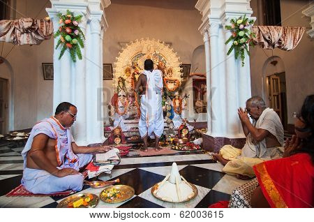 Kolkata , India - October 12, 2013 : Durga Puja Festival