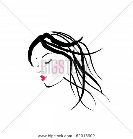 A lady with dreadlocks