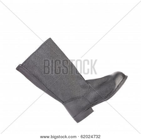 High black color kersey boot.