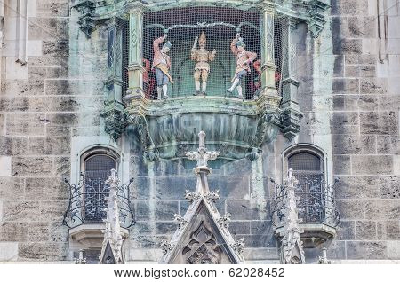 Neues Rathaus Carillion In Munich, Germany