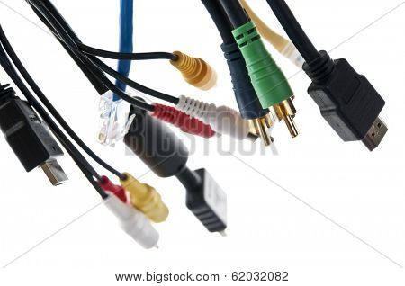 Wires and connectors for computer audio video