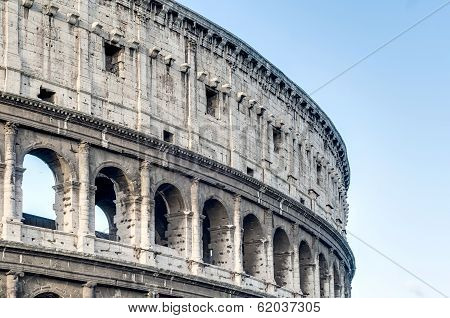 The Colosseum, Or The Coliseum In Rome, Italy