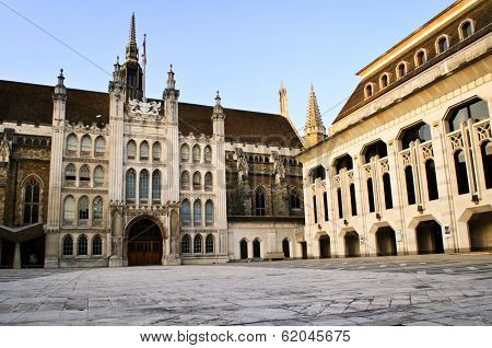 Guildhall building and Art Gallery in City of London