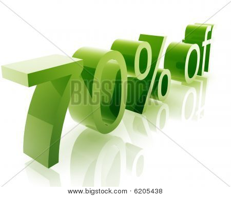Il settanta per cento di sconto