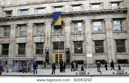 SARAJEVO, BOSNIA AND HERZEGOVINA - FEB. 16: A general view of the Central Bank of Bosnia and Herzegovina in Sarajevo, Bosnia and Herzegovina, on Friday, February 16, 2007.
