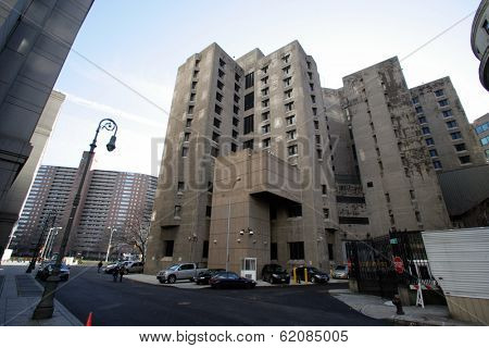 NEW YORK CITY - DECEMBER 27: The Metropolitan Correctional Center (MCC) in New York City, New York, on Sunday,  December 27, 2009.