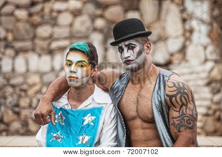 Two Male Cirque Performers