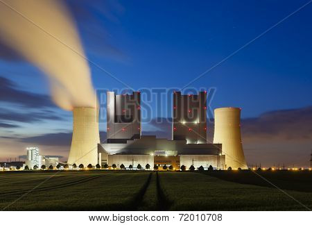 Power Station At Night