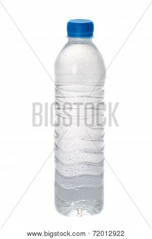 Clear bottle of drinking water