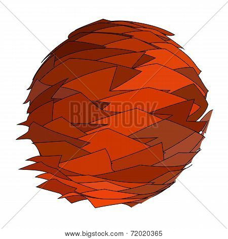 Design Abstract Backgrounds. In Red And Gold Colors
