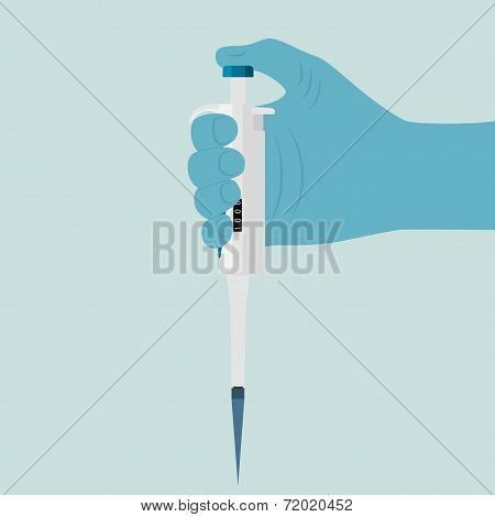 Hand With Pipette