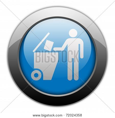 Icon, Button, Pictogram Trash Dumpster