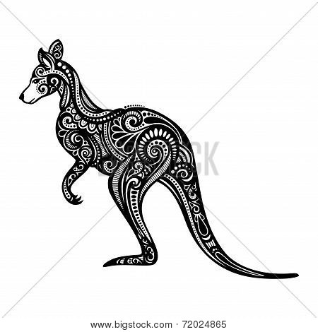 Vector Decorative Kangaroo