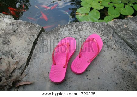 Pembe Flip flop