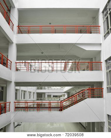 Modern building layers of floor structure