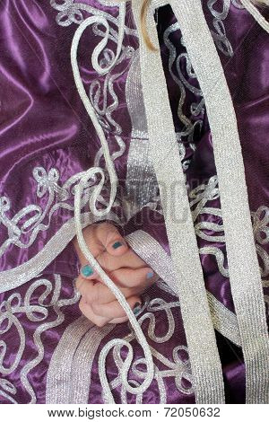 Girl's Hands In Moroccan Suit