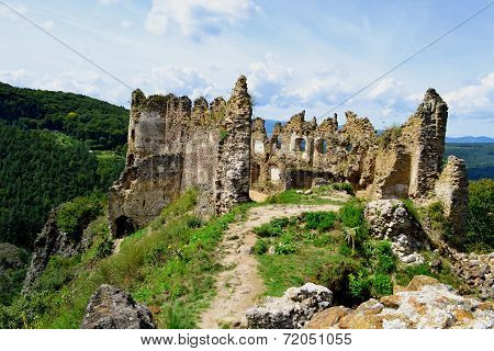 path to the ruins of the castle Sasov