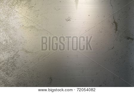 Grunge style metallic background with dints and scratches