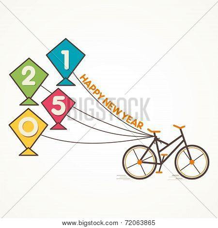 Happy new year greeting 2015 stock vector