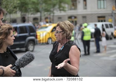 WTC relatives speaks with media