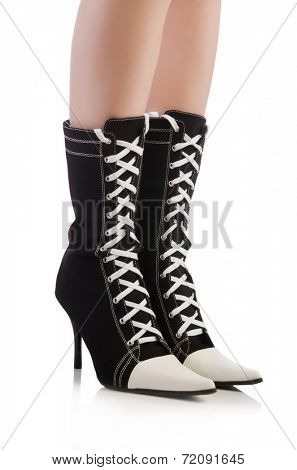 Topboots isolated on the white
