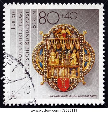 Postage Stamp Germany 1988 Cope Clasp