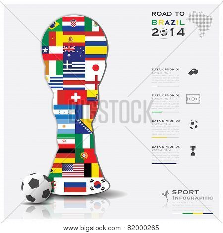 Road To Brazil 2014 Football Tournament Sport Infographic