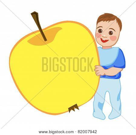 Babe Eats An Apple