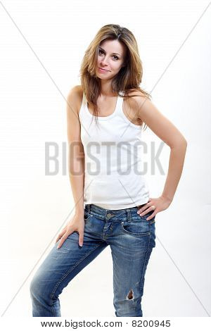 美しい女性を撮影ファッションします。