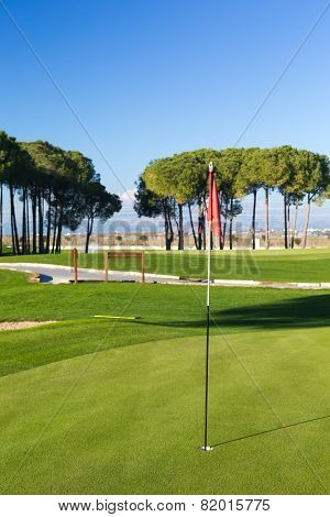 Practice Field At A Golf Course