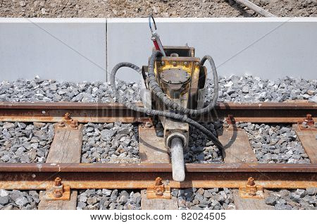 Jackhammer On The Railway.
